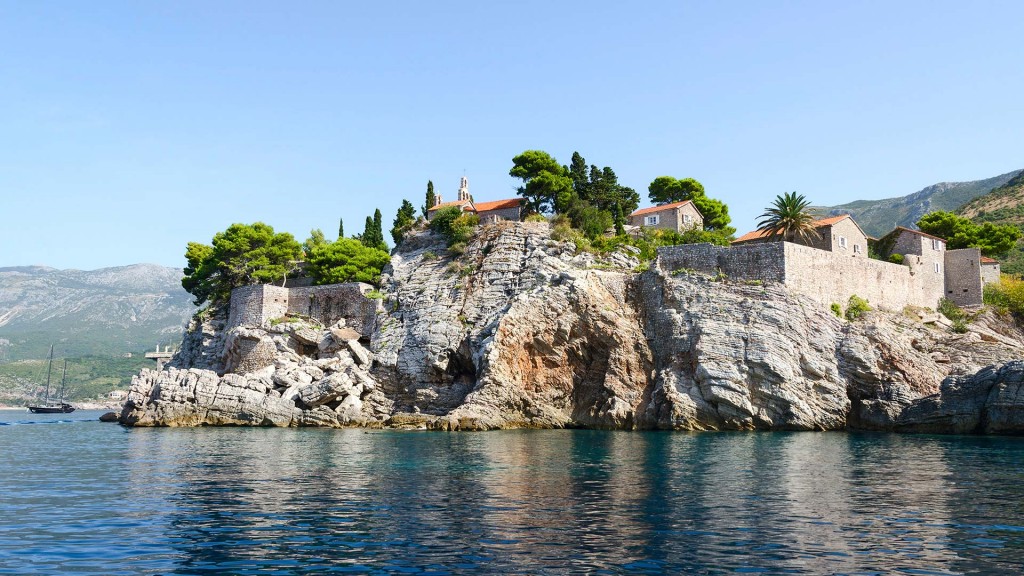 luxury-yacht-charter-montenegro-04 Rocky outcrop on luxury yacht charter in Montenegro