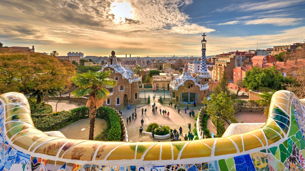 rent-a-yacht-spain-park-guell Gaudi's Park Güell - luxury yacht charter Spain