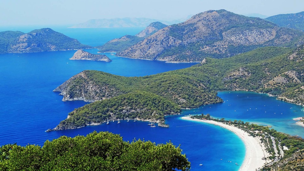 The views enjoyed on a luxury yacht charter Turkey