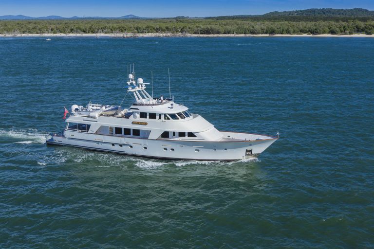 M/Y Silent World II yacht for sale at sea right view