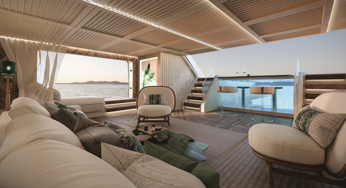 Phathom 60M Yacht For Sale Interior Seating - YACHTZOO