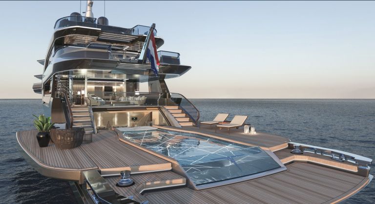 Project Phathom 60M Yacht for Sale - Pool on Aft Deck - YACHTZOO