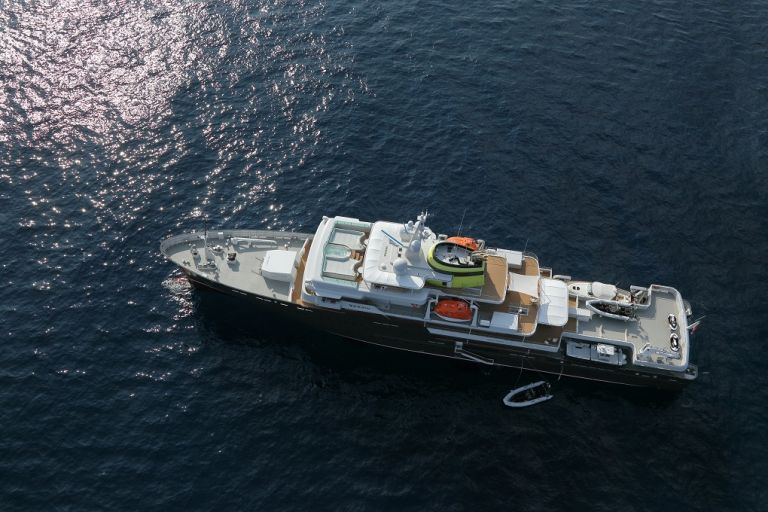 M/Y Yersin Charter top view