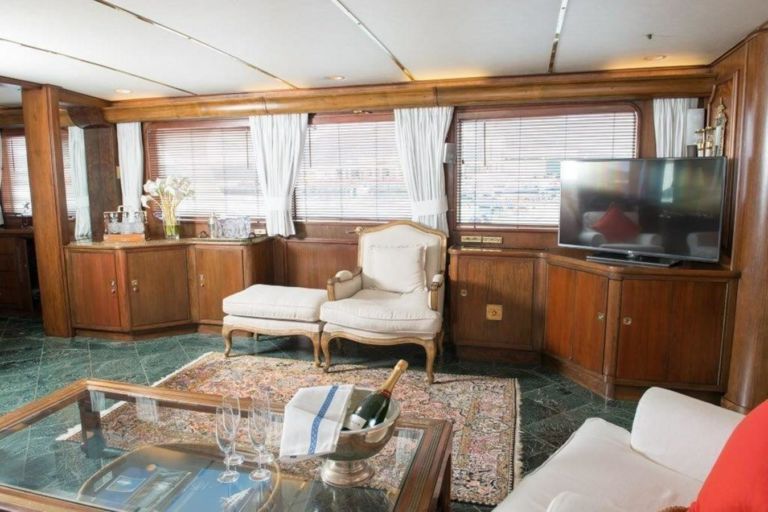 Salon view of LADY ANDREA, a Feadship yacht for sale - YACHTZOO