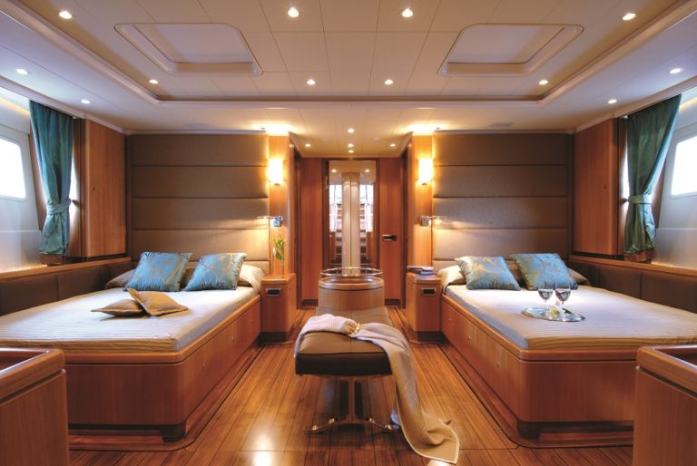 ARISTARCHOS Nautors Swan interior bedroom