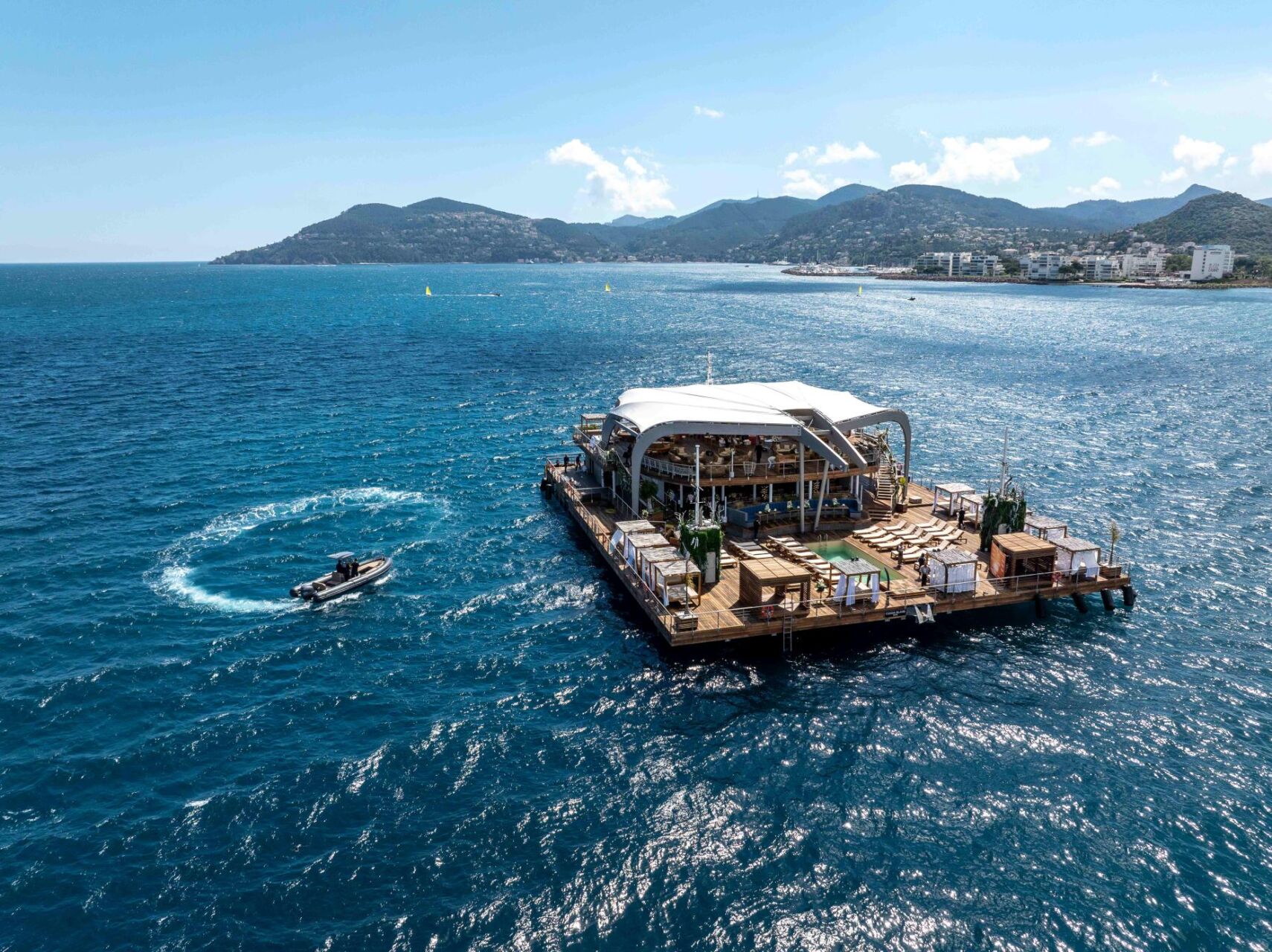  Canua Island for sale A Floating Party Destination in the French Riviera ()