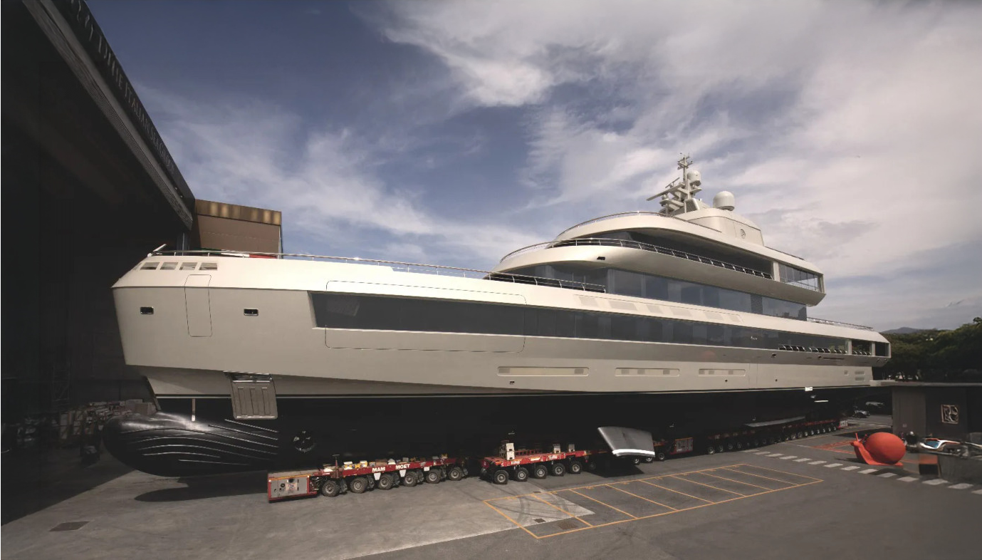 72m Admiral Armani superyacht launched