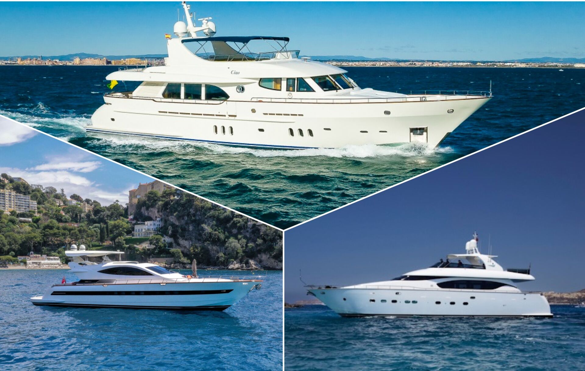 Three yacht for sale at the Cluster Yachting Monaco