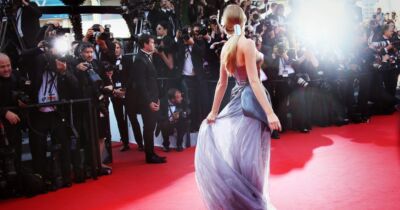 lady grey dress cannes film festival