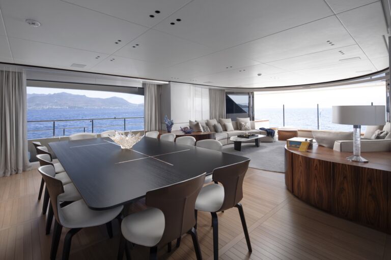 LEXSEA Main Salon dining area